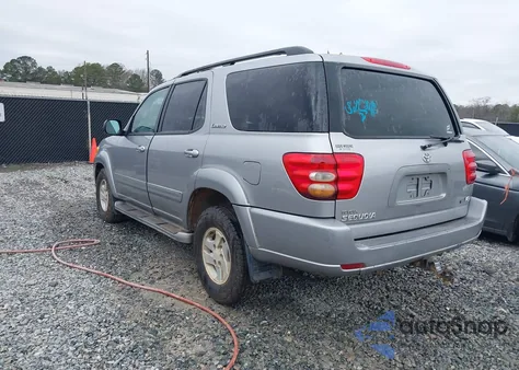 2002 Toyota Sequoia Limited V8 из США, поврежденный, VIN 5TDZT38A32S083081